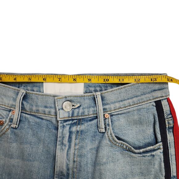 Mother Superior Womens Insider Crop Step Fray Jeans Size 25 Thanks Again Racer - Picture 13 of 16